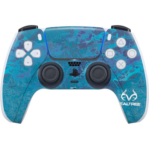 RealTree WAV3 Blue Camo PS5 Controller Skin
